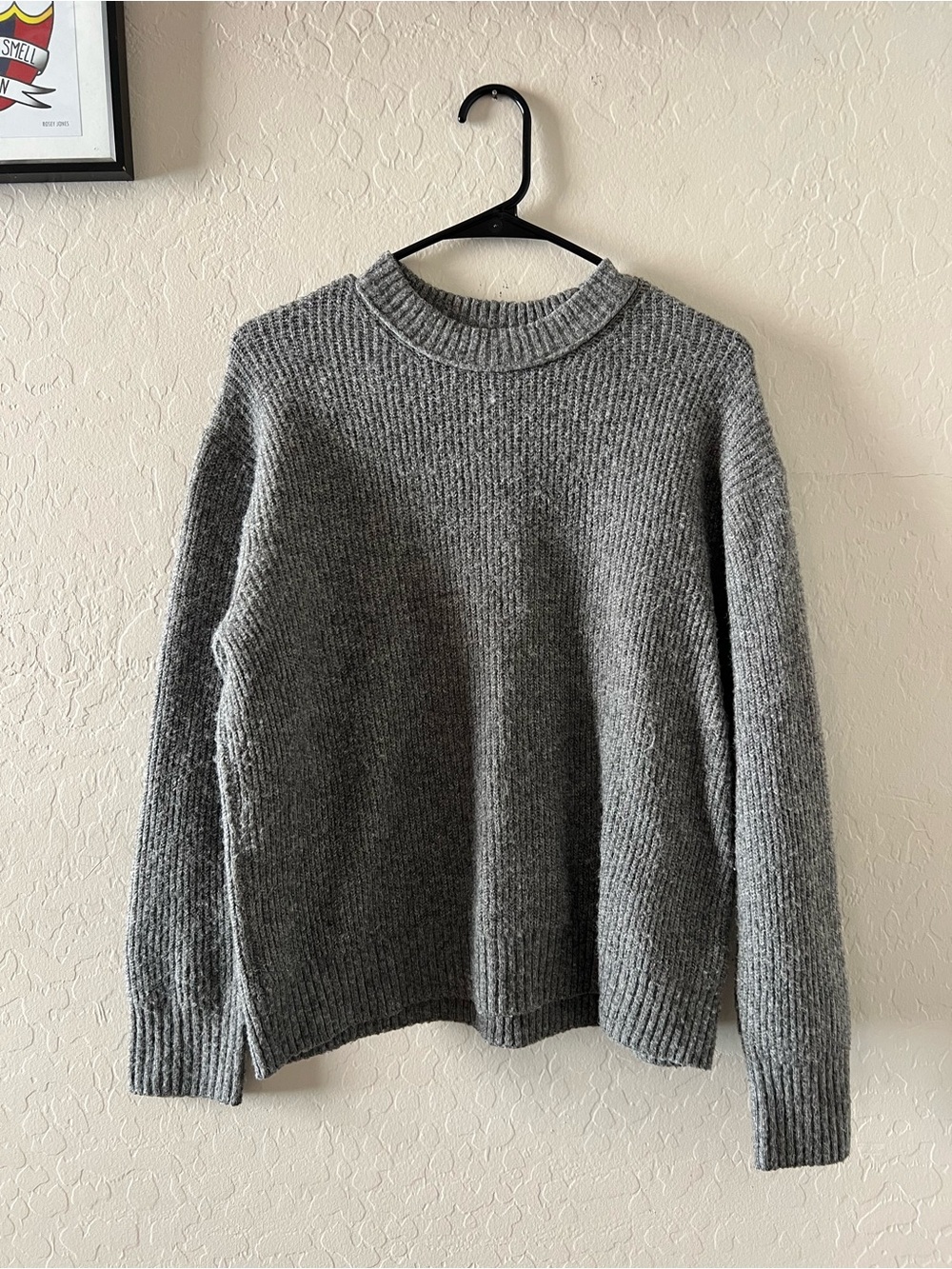 AE Outfitters Gray Crewneck Knit Sweater